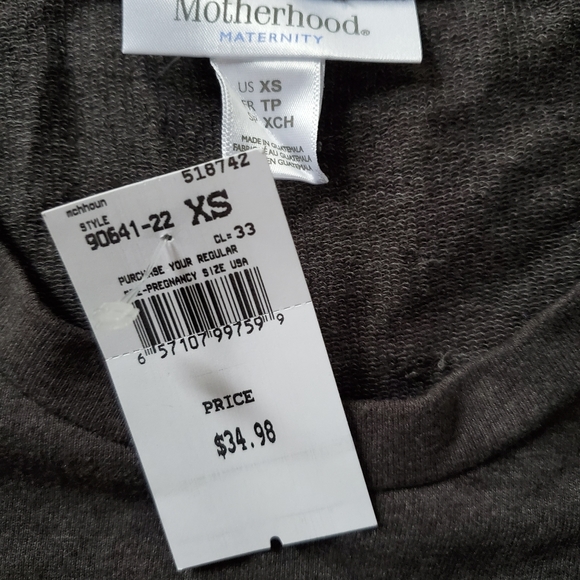 NWT Motherhood Maternity Crewneck Sweatshirt - Picture 5 of 6